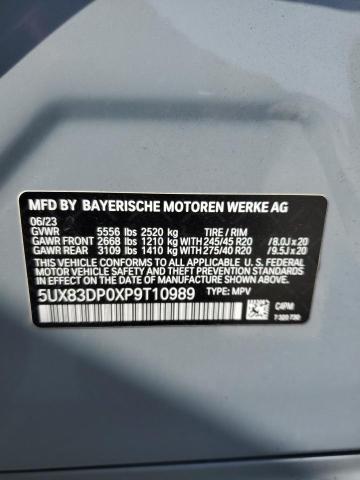 5UX83DP0XP9T10989 - 2023 BMW X3 M40I GRAY photo 12
