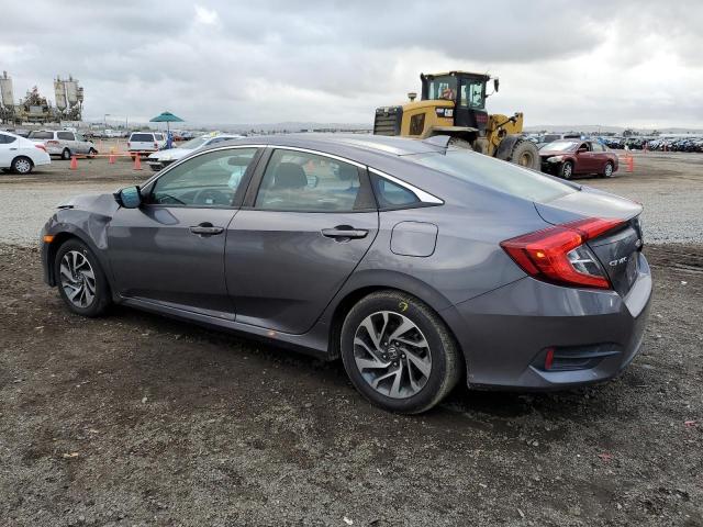 2HGFC2F72JH532608 - 2018 HONDA CIVIC EX GRAY photo 2