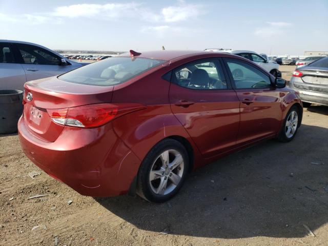 5NPDH4AE0DH404131 - 2013 HYUNDAI ELANTRA GLS RED photo 3