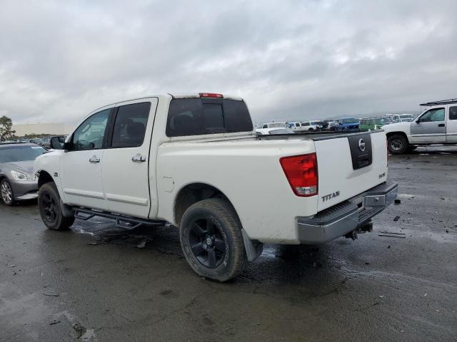 1N6AA07B44N506218 - 2004 NISSAN TITAN XE WHITE photo 2