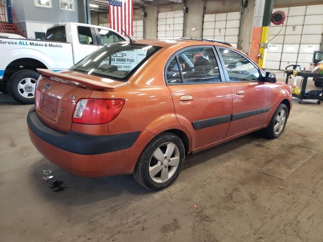 KNADE123X86416921 - 2008 KIA RIO BASE ORANGE photo 3