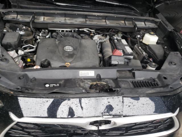 5TDGZRBH9MS526562 - 2021 TOYOTA HIGHLANDER XLE BLACK photo 12