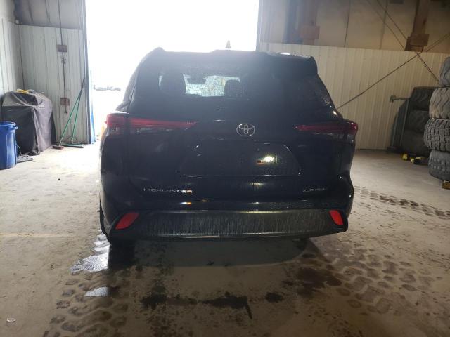5TDGZRBH9MS526562 - 2021 TOYOTA HIGHLANDER XLE BLACK photo 6