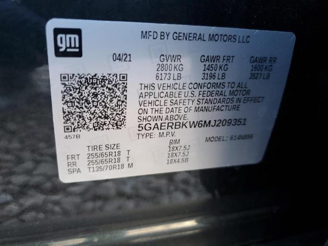 5GAERBKW6MJ209351 - 2021 BUICK ENCLAVE ESSENCE 灰色 照片 14