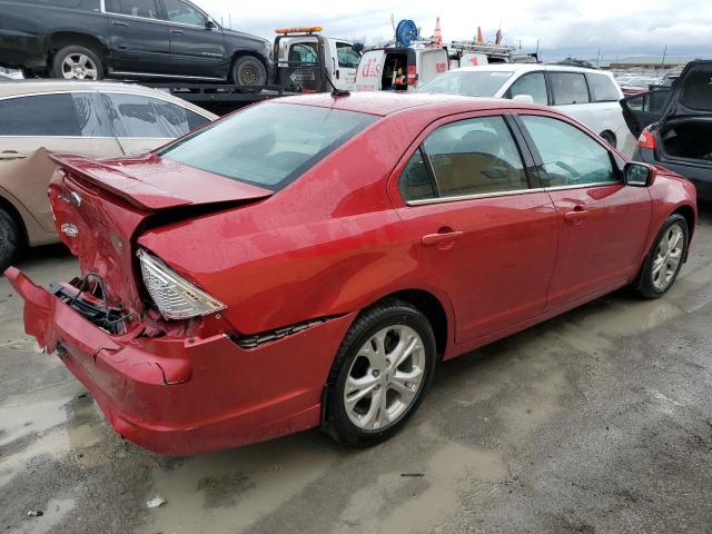 3FAHP0HA4CR237760 - 2012 FORD FUSION SE RED photo 3