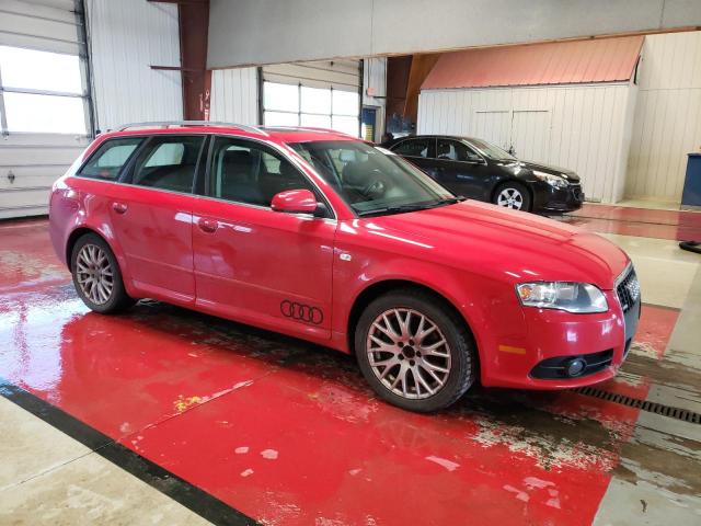 WAUKF78E48A168159 - 2008 AUDI A4 2.0T AVANT QUATTRO RED photo 4