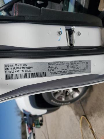 1C4PJMBX5MD216860 - 2021 JEEP CHEROKEE TRAILHAWK WHITE photo 13