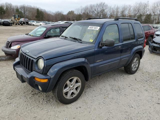 1J4GL58K64W114090 - 2004 JEEP LIBERTY LIMITED BLUE photo 1