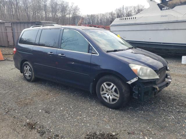 5FNRL38457B008405 - 2007 HONDA ODYSSEY EX BLUE photo 4