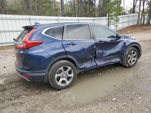 2HKRW1H89HH514420 - 2017 HONDA CR-V EXL BLUE photo 3