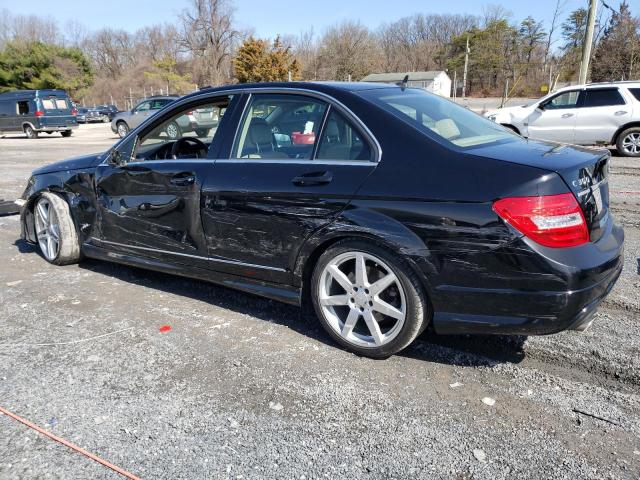 WDDGF8AB2EA939265 - 2014 MERCEDES-BENZ C 300 4MATIC BLACK photo 2