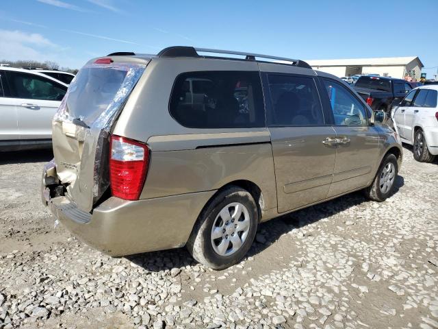 KNDMB233886217706 - 2008 KIA SEDONA EX BEIGE photo 3