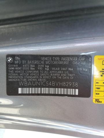 WBAUN1C54BVH82938 - 2011 BMW 128 I SILVER photo 12