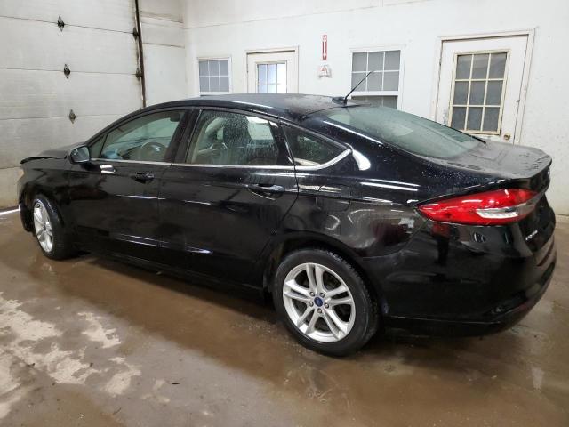 3FA6P0H79JR236726 - 2018 FORD FUSION SE BLACK photo 2