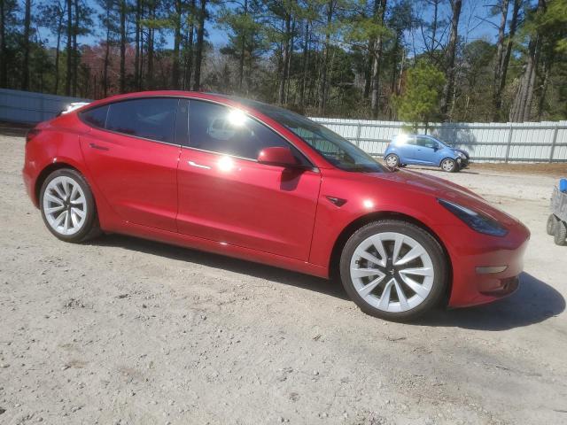 5YJ3E1EA1PF703723 - 2023 TESLA MODEL 3 RED photo 4