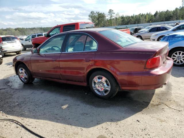 4A3AA46G13E173561 - 2003 MITSUBISHI GALANT ES RED photo 2