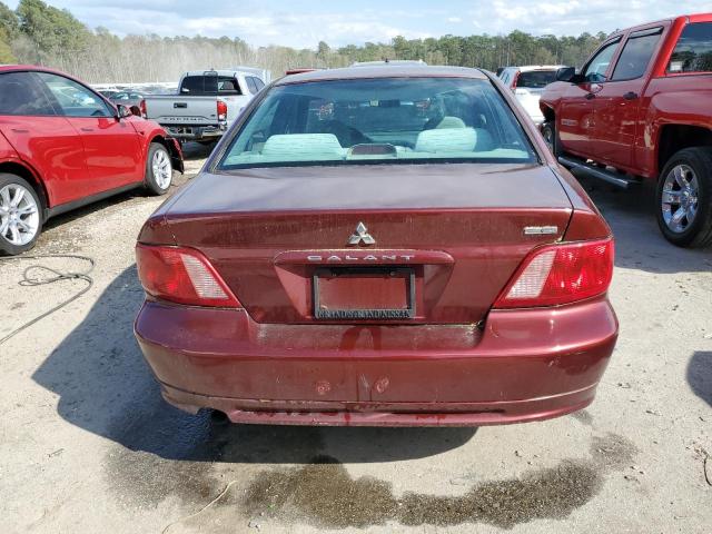 4A3AA46G13E173561 - 2003 MITSUBISHI GALANT ES RED photo 6