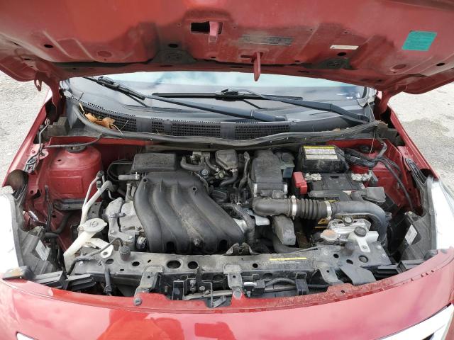 3N1CN7AP7KL864135 - 2019 NISSAN VERSA S RED photo 11