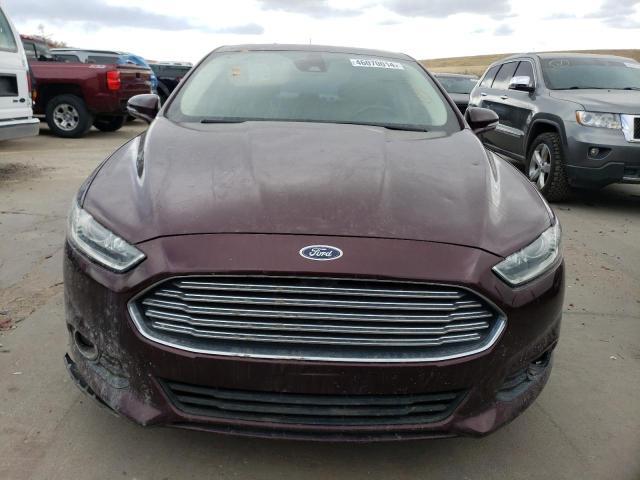 3FA6P0HR7DR155620 - 2013 FORD FUSION SE BURGUNDY photo 5