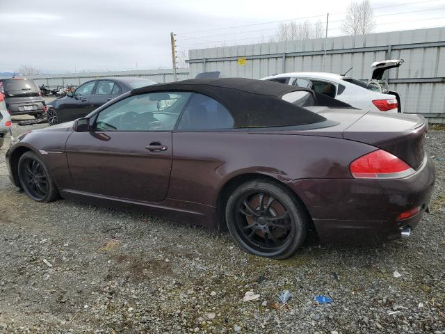 WBAEK73495B326217 - 2005 BMW 645 CI AUTOMATIC MAROON photo 2