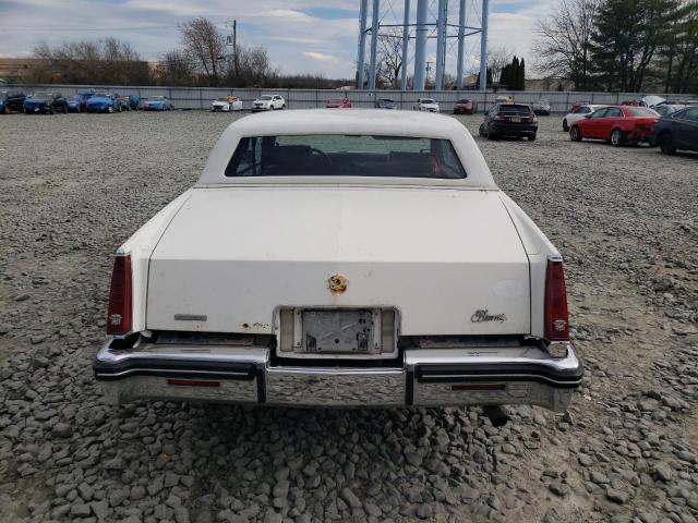 1G6EL5789FE629406 - 1985 CADILLAC ELDORADO WHITE photo 6