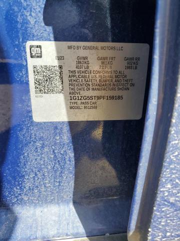 1G1ZG5ST9PF159185 - 2023 CHEVROLET MALIBU RS BLUE photo 12