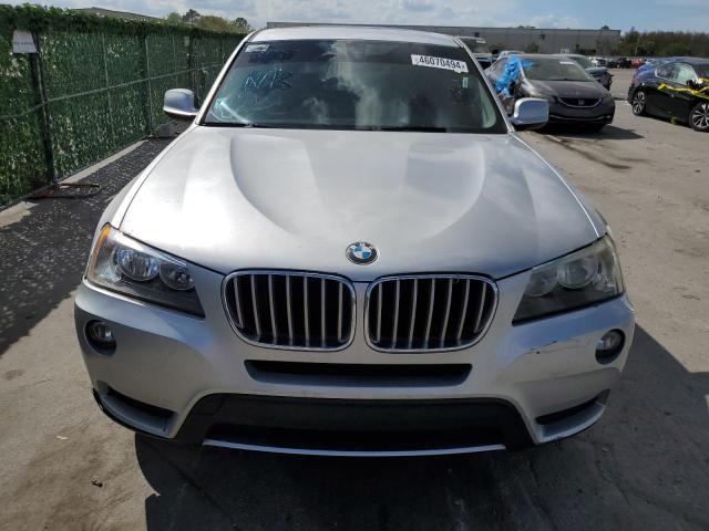 5UXWX9C53D0A27976 - 2013 BMW X3 XDRIVE28I SILVER photo 5