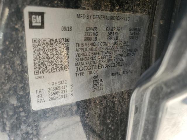 1GCGTEEN3K1129211 - 2019 CHEVROLET COLORADO ZR2 BLUE photo 13