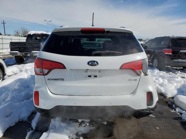 5XYKUDA74FG641591 - 2015 KIA SORENTO EX WHITE photo 6