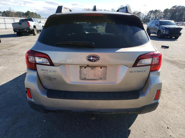 4S4BSBNC1G3216462 - 2016 SUBARU OUTBACK 2.5I LIMITED SILVER photo 6