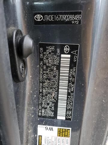 JTKDE167090288489 - 2009 TOYOTA SCION TC გრაფიტი ფოტო 12