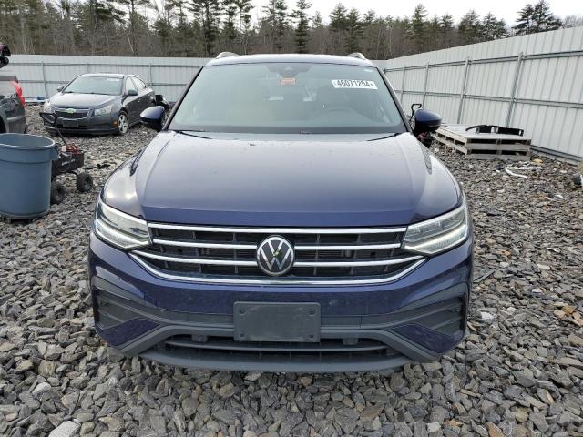 3VV2B7AX6NM096357 - 2022 VOLKSWAGEN TIGUAN SE BLUE photo 5