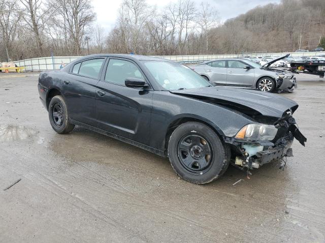 2C3CDXAG6DH522854 - 2013 DODGE CHARGER POLICE BLACK photo 4