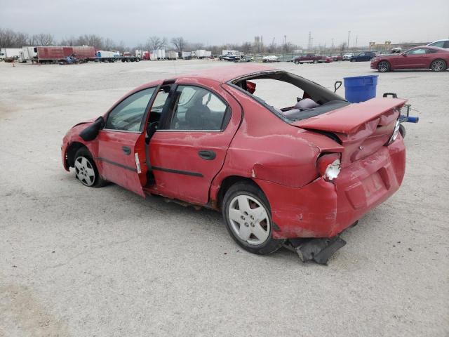 1B3ES26C85D101902 - 2005 DODGE NEON BASE RED photo 2