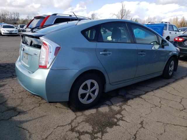 JTDKN3DU9C1578962 - 2012 TOYOTA PRIUS TURQUOISE photo 3