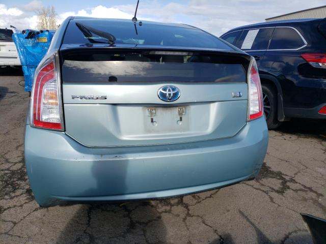 JTDKN3DU9C1578962 - 2012 TOYOTA PRIUS TURQUOISE photo 6