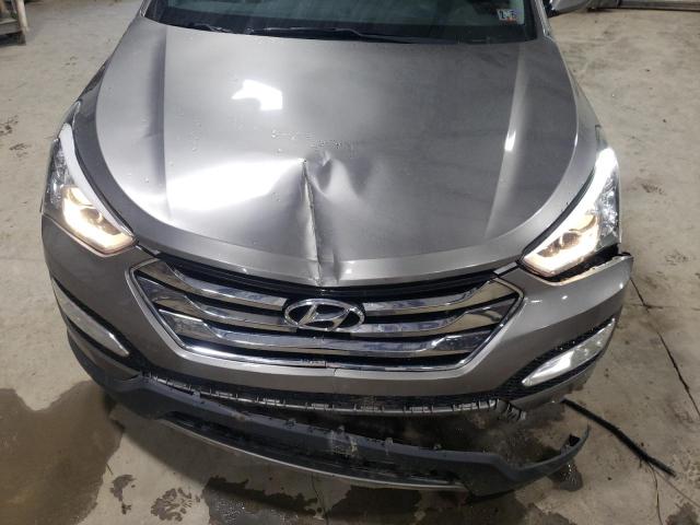 5XYZUDLB3EG148371 - 2014 HYUNDAI SANTA FE S GRAY photo 12