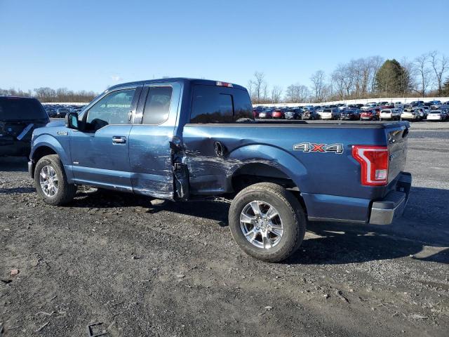 1FTFX1EG9HFC76428 - 2017 FORD F150 SUPER CAB BLUE photo 2