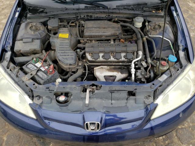 2HGES16545H608973 - 2005 HONDA CIVIC LX BLUE photo 11