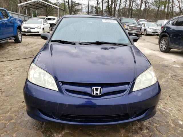 2HGES16545H608973 - 2005 HONDA CIVIC LX BLUE photo 5