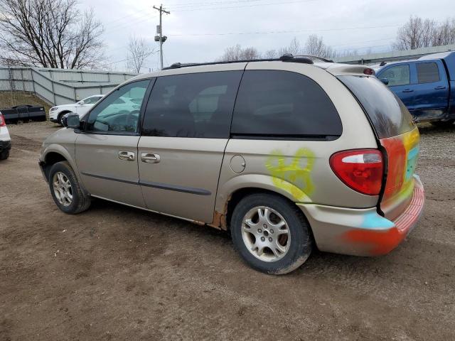 1B4GP45322B583888 - 2002 DODGE CARAVAN SPORT TAN photo 2