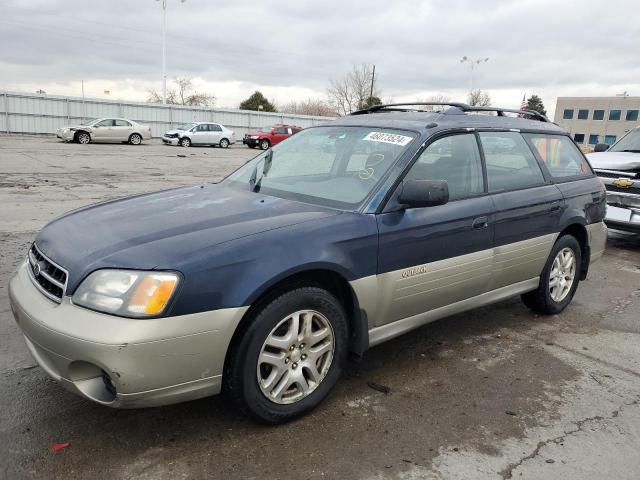 4S3BH6653Y6670657 - 2000 SUBARU LEGACY OUTBACK BLUE photo 1