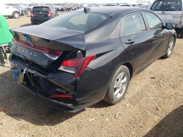 5NPLL4AG0MH015999 - 2021 HYUNDAI ELANTRA SE BLACK photo 3