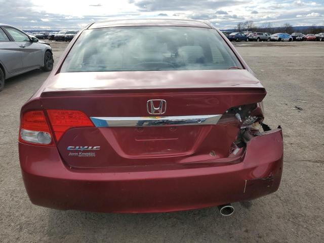 2HGFA1F69BH549737 - 2011 HONDA CIVIC LX-S برغندي صورة 6