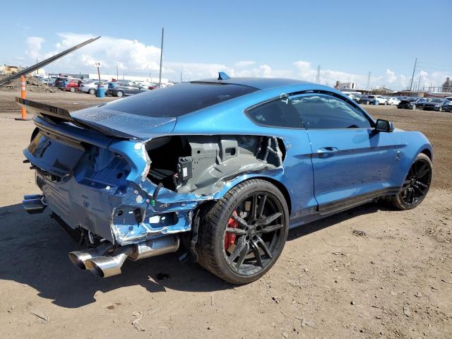 1FA6P8SJ7L5503158 - 2020 FORD MUSTANG SHELBY GT500 BLUE photo 3