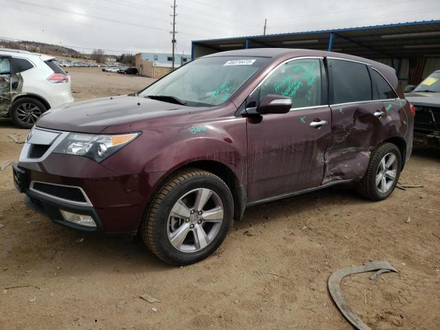 2HNYD2H32DH520519 - 2013 ACURA MDX TECHNOLOGY BURGUNDY photo 1