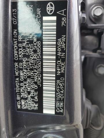 JTDKDTB36D1548588 - 2013 TOYOTA PRIUS C GRAY photo 13