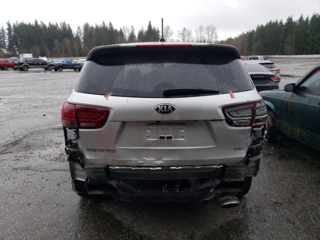 5XYPG4A57KG561076 - 2019 KIA SORENTO LX SILVER photo 6