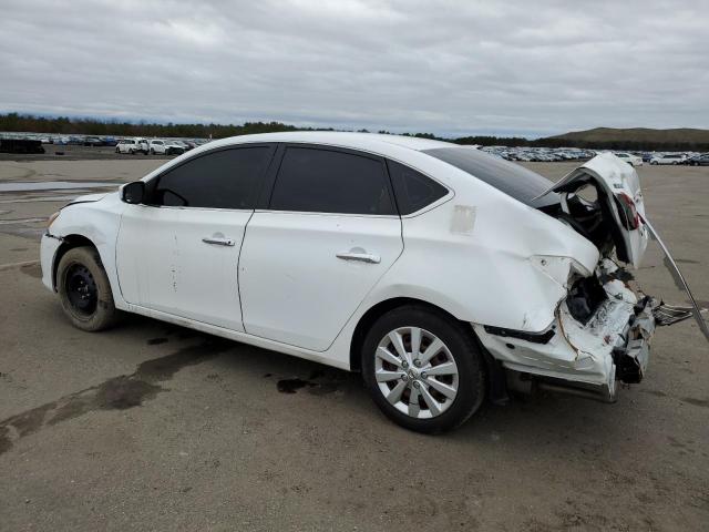 3N1AB7AP5FY338658 - 2015 NISSAN SENTRA S WHITE photo 2