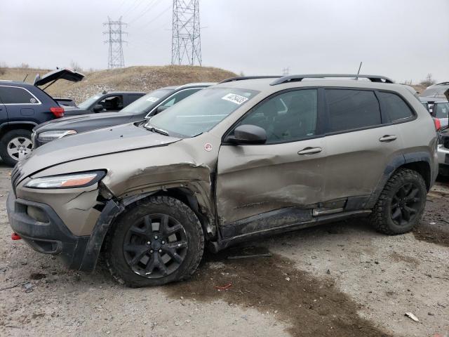 1C4PJMBS1HW594110 - 2017 JEEP CHEROKEE TRAILHAWK TAN photo 1